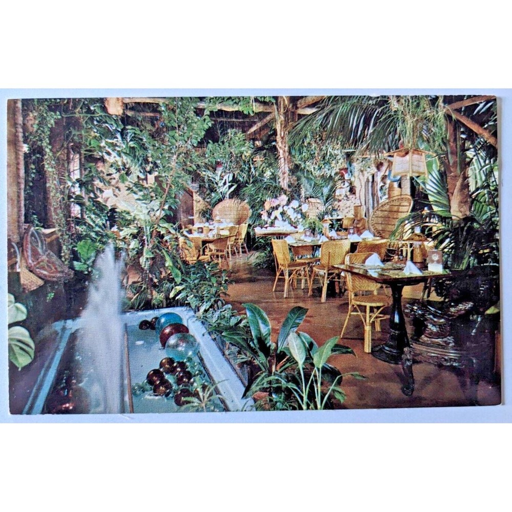 SKIPPER KENT'S San Francisco CA Tiki Bar Tropical Polynesian Vintage Postcard G6